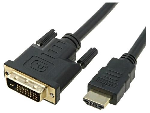 Cable - Connectique Pour Peripherique Cable DVI-D male HDMI male 3m noir