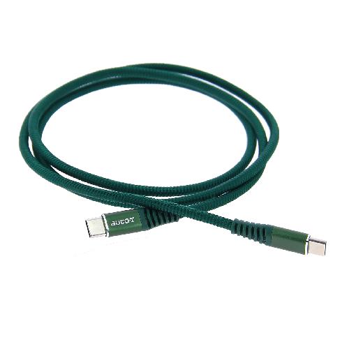 Cable - Connectique Telephone Cable gaine USB-C - USB-C 60W - Auto-t