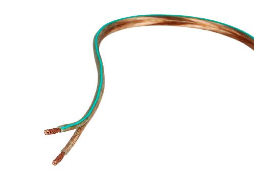 Cables de Haut-Parleurs Cable haut-parleur 2x2.50 mm2 transparent menthe au metre