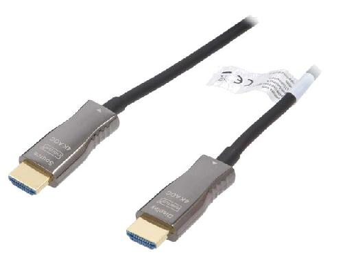Cable - Connectique Pour Peripherique Cable HDCP 1.4.HDCP 2.2.HDMI 2.0.optique UHD 4K 30m - Noir