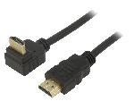 Cable - Connectique Pour Peripherique Cable HDCP 2.2 HDMI 2.0 male 270o 3m noir