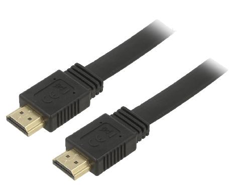 Cable - Connectique Pour Peripherique Cable HDCP 2.2 HDMI 2.0 male des deux cotes 1.5m noir