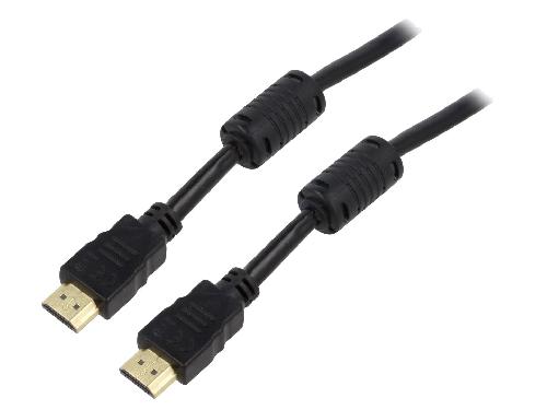 Cable - Connectique Pour Peripherique Cable HDCP 2.2 HDMI 2.0 male des deux cotes 15m noir