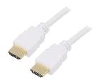 Cable - Connectique Pour Peripherique Cable HDCP 2.2.HDMI 2.0 male des deux cotes 1m - blanc