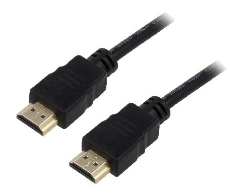 Cable - Connectique Pour Peripherique Cable HDCP 2.2 HDMI 2.0 male des deux cotes 1m noir