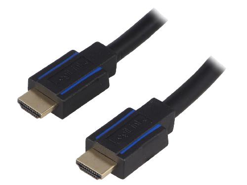 Cable - Connectique Pour Peripherique Cable HDCP 2.2 HDMI 2.0 male des deux cotes 7.5m - Noir