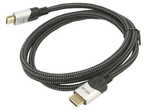 Cable - Connectique Pour Peripherique Cable HDCP 2.2 HDMI 2.1 male des deux cotes 1.5m noir