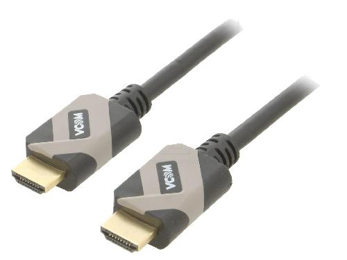 Cable - Connectique Pour Peripherique Cable HDCP 2.2 HDMI 2.1 male des deux cotes 2m noir