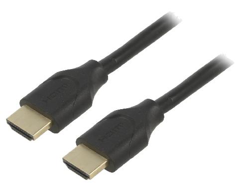 Cable - Connectique Pour Peripherique Cable HDCP 2.2 HDMI 2.1 male des deux cotes 2m noir