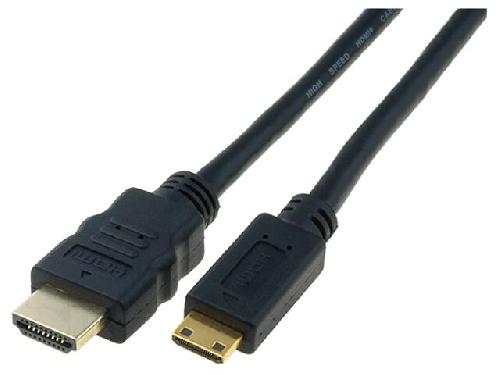 Cable - Connectique Pour Peripherique Cable HDMI 1.3 HDMI prise male mini HDMI prise male 3m - Noir