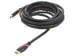 Cable - Connectique Pour Peripherique Cable HDMI 1.4 male des deux cotes 5m noir