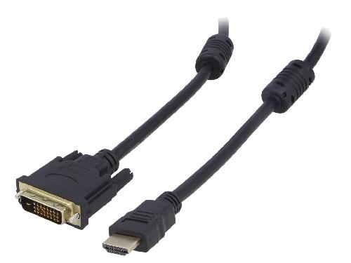 Cable - Connectique Pour Peripherique Cable HDMI 1.4 male DVI-D male 1.8m noir