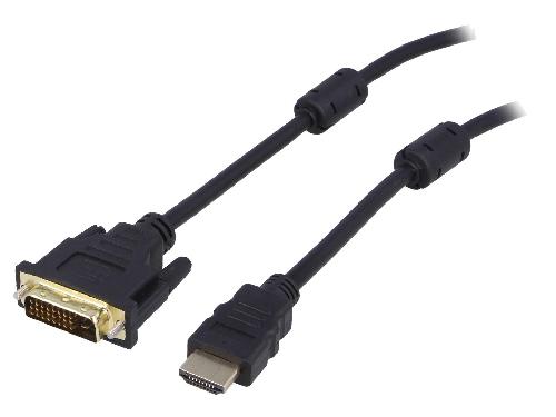 Cable - Connectique Pour Peripherique Cable HDMI 1.4 male DVI-D male 3m noir