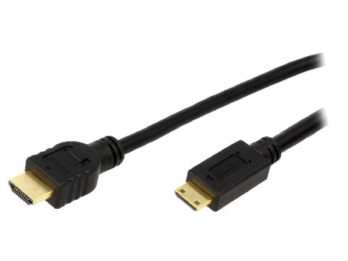 Cable - Connectique Pour Peripherique Cable HDMI 1.4 male mini HDMI prise male 1.5m - Noir