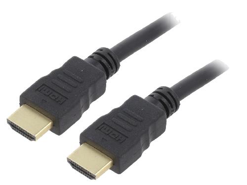 Cable - Connectique Pour Peripherique Cable- HDMI 2.0- HDMI prise.de deux cotes- PVC- 3m- noir- 30AWG