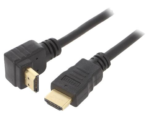 Cable - Connectique Pour Peripherique Cable HDMI 2.0 male 90o 3m noir