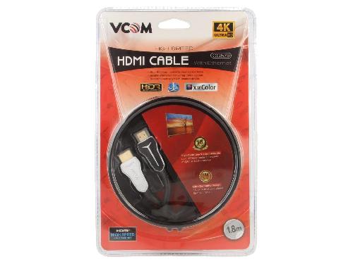 Cable - Connectique Pour Peripherique Cable HDMI 2.0 male des deux cotes 1.8m noir