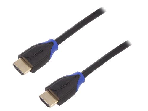 Cable - Connectique Pour Peripherique Cable HDMI 2.0 male des deux cotes 4K 3D UHD 2m - Noir