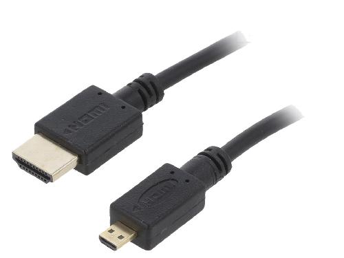 Cable - Connectique Pour Peripherique Cable HDMI 2.0 male micro HDMI male 4.5m noir