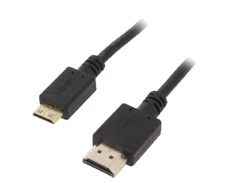 Cable - Connectique Pour Peripherique Cable HDMI 2.0 male mini HDMI male 1.8m noir