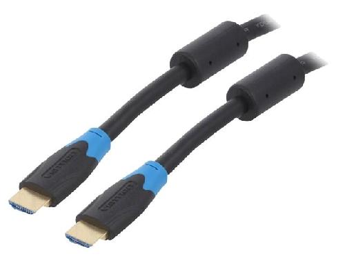 Cable - Connectique Pour Peripherique Cable HDMI 2.0 prise male des deux cotes UHD 4K 3D 15m - Noir