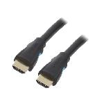 Cable HDMI 2.0 prise male des deux cotes UHD 4K 3D 1m - Noir