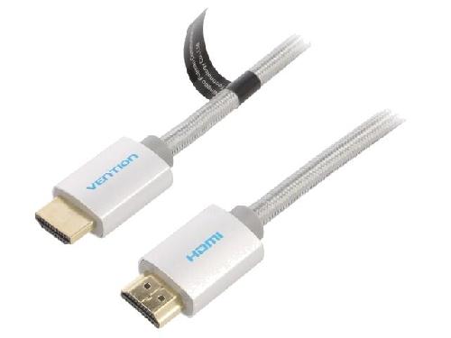 Cable - Connectique Pour Peripherique Cable HDMI 2.0 prise male des deux cotes UHD 4K 3D 3m - Noir