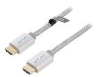 Cable - Connectique Pour Peripherique Cable HDMI 2.0 prise male des deux cotes UHD 4K 3D 5m - Noir