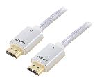 Cable - Connectique Pour Peripherique Cable HDMI 2.1 male des deux cotes 2m argent