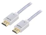 Cable - Connectique Pour Peripherique Cable HDMI 2.1 male des deux cotes 3m argent