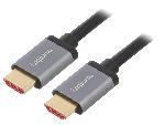 Cable - Connectique Pour Peripherique Cable HDMI 2.1 male des deux cotes 4K 8K 3D UHD 1m - Noir
