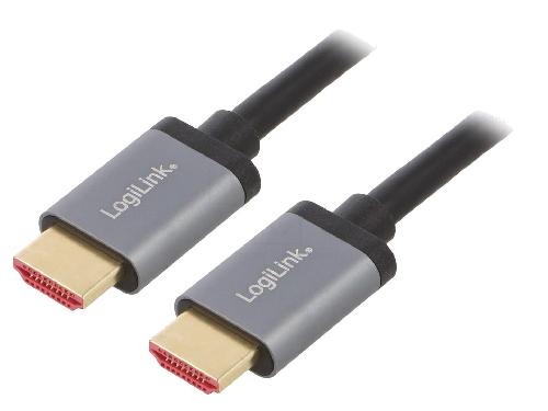 Cable - Connectique Pour Peripherique Cable HDMI 2.1 male des deux cotes 4K 8K 3D UHD 1m - Noir