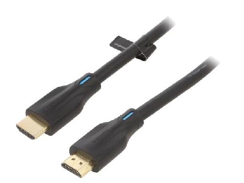 Cable - Connectique Pour Peripherique Cable HDMI 2.1 prise male des deux cotes UHD 4K 3D 1.5m - Noir