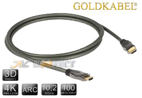 Cable - Connectique Tv - Video - Son Cable HDMI 3D 1080p Full HD - 7.5m - HighSpeed avec Ehernet 1.4 Cat2 - 102Gbps/340MHz - Quadruple Blindage