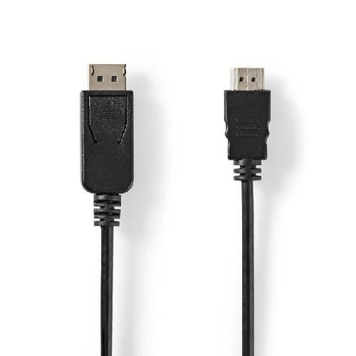 Cable D'alimentation Cable HDMI - Display Port 1.2 2m noir 4k-60hz.