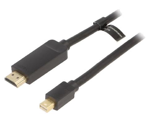 Cable - Connectique Pour Peripherique Cable HDMI male mini DisplayPort male 1.5m noir