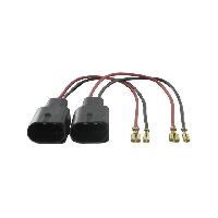Cable installation haut-parleurs Roger 2 Cables adaptateurs haut-parleur compatible avec VW Golf V Touran Beetle