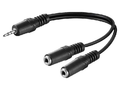 Cable - Connectique Pour Peripherique Cable Jack 3.5mm 3pin femelle x2 vers Jack 3.5mm 3pin Male