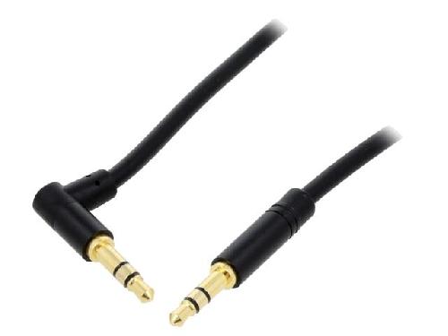 Cable - Connectique Pour Peripherique Cable Jack 3.5mm 3pin Male vers Male angulaire 0.5m