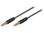 Cable - Connectique Pour Peripherique Cable Jack 3.5mm 4pin Male Male 1.5m Or