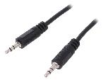 Cables Jack Cable Jack 3.5mm male des deux cotes 1m - Noir