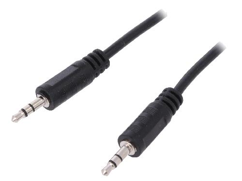 Cables Jack Cable Jack 3.5mm male des deux cotes 1m - Noir