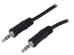 Cables Jack Cable Jack 3.5mm male des deux cotes 2m - Noir