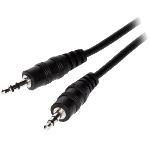 Cables Jack Cable Jack 3.5mm Stereo Male Male noir 5m