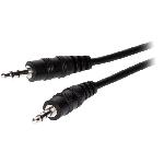 Cable Jack 3.5mm Stereo Male vers Male noir 5m