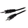 Cable Jack Cable Jack 3.5mm Stereo Male vers Male noir 5m