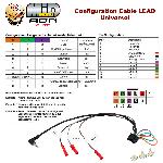Cable lead Cable lead ADNAuto universel LEUN compatible avec tout autoradio et interface commande au volant