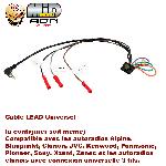 Cable lead Cable lead ADNAuto universel LEUN compatible avec tout autoradio et interface commande au volant