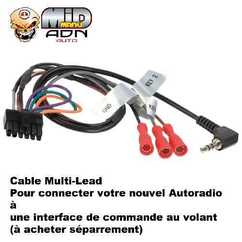 Cable lead Cable lead ADNAuto universel LEUN compatible avec tout autoradio et interface commande au volant