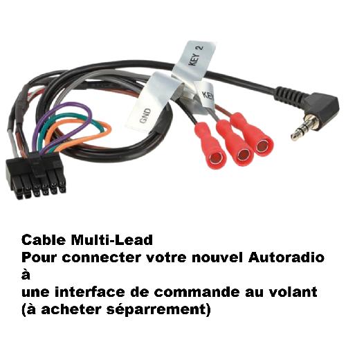 Commande au volant de Roger Cable lead universel compatible avec autoradio du commerce et interface commande au volant CTMULTILEAD